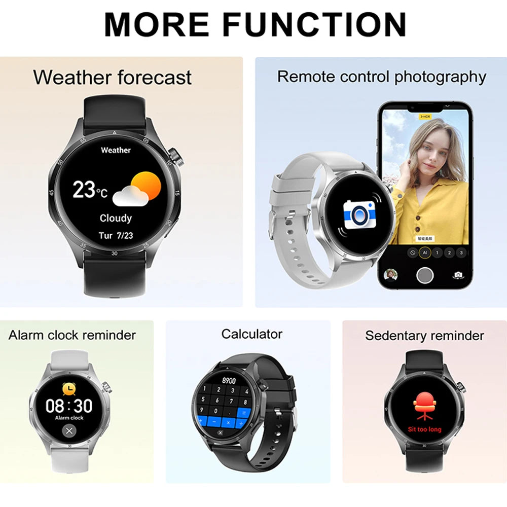 2025 New GT5 PRO Smartwatch Men's Watch 5GPS Motion Track Bluetooth Call IP68 Waterproof AMOLED HD Outdoor Sports Smart Watch