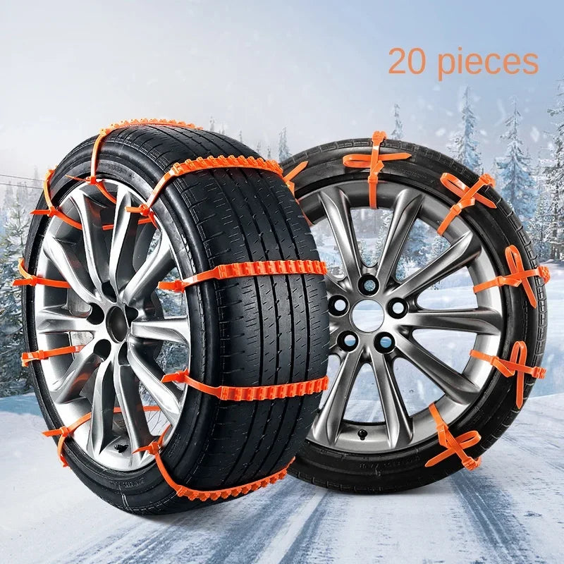 Universal Nylon Tire Chains – Anti-Skid, Reusable, Winter 2025 Hot Sale