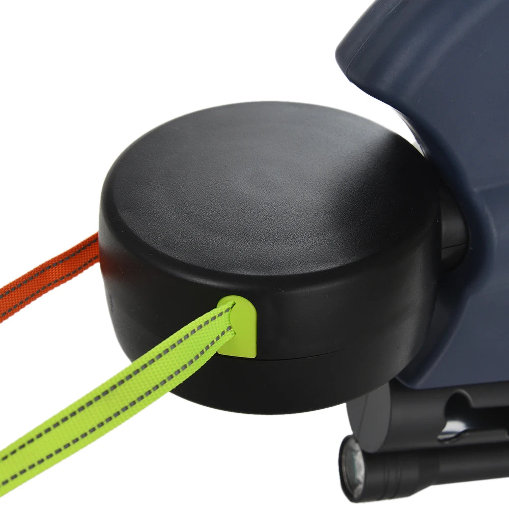 Flexible 3M Retractable Leash for Small Dogs – Reflective, Double Dog, Tangle-Free, with Lights