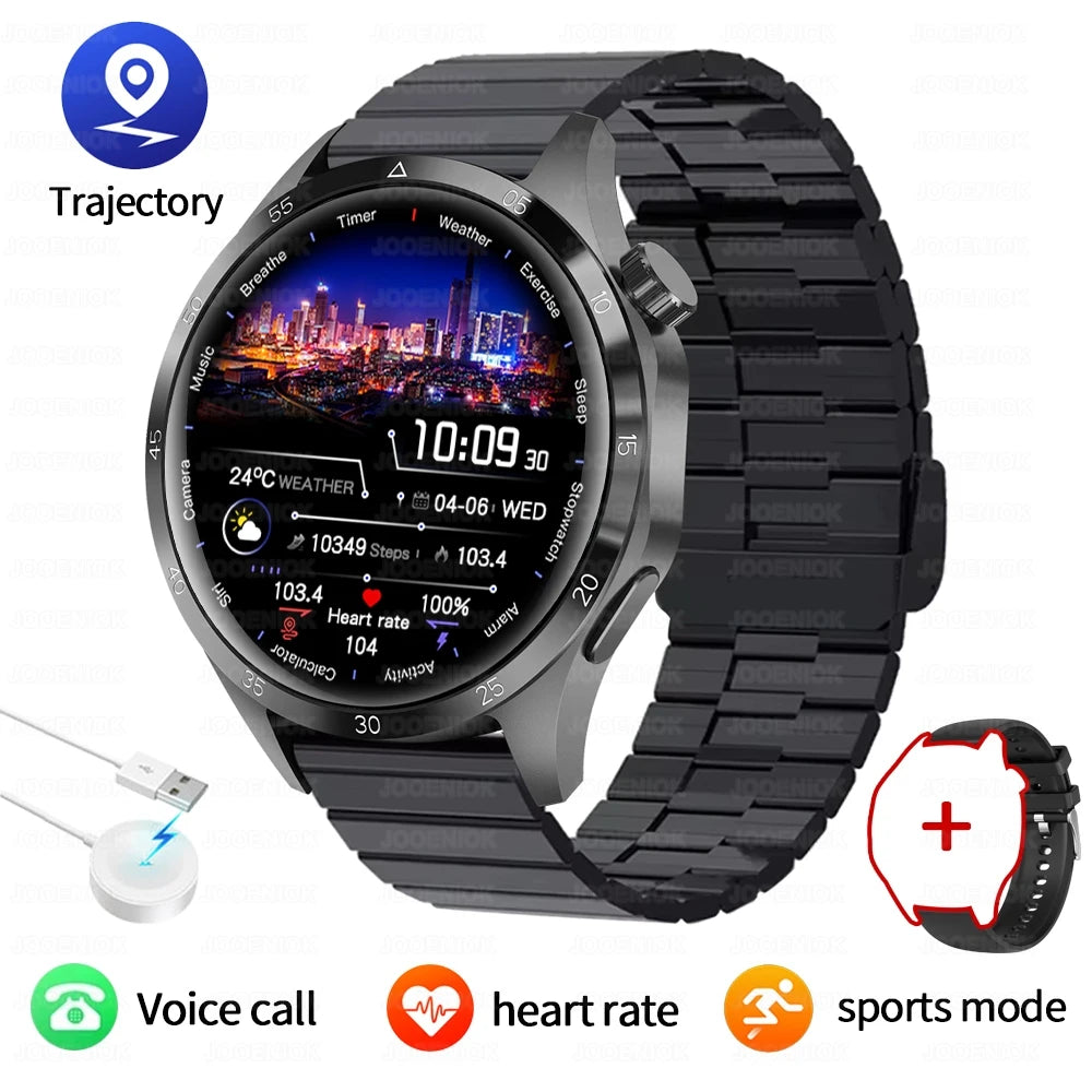 2025 New GT5 PRO Smartwatch Men's Watch 5GPS Motion Track Bluetooth Call IP68 Waterproof AMOLED HD Outdoor Sports Smart Watch
