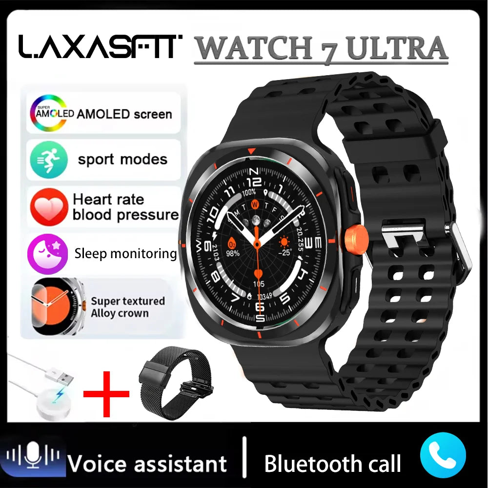 LAXASFIT 2025 AMOLED Smartwatch